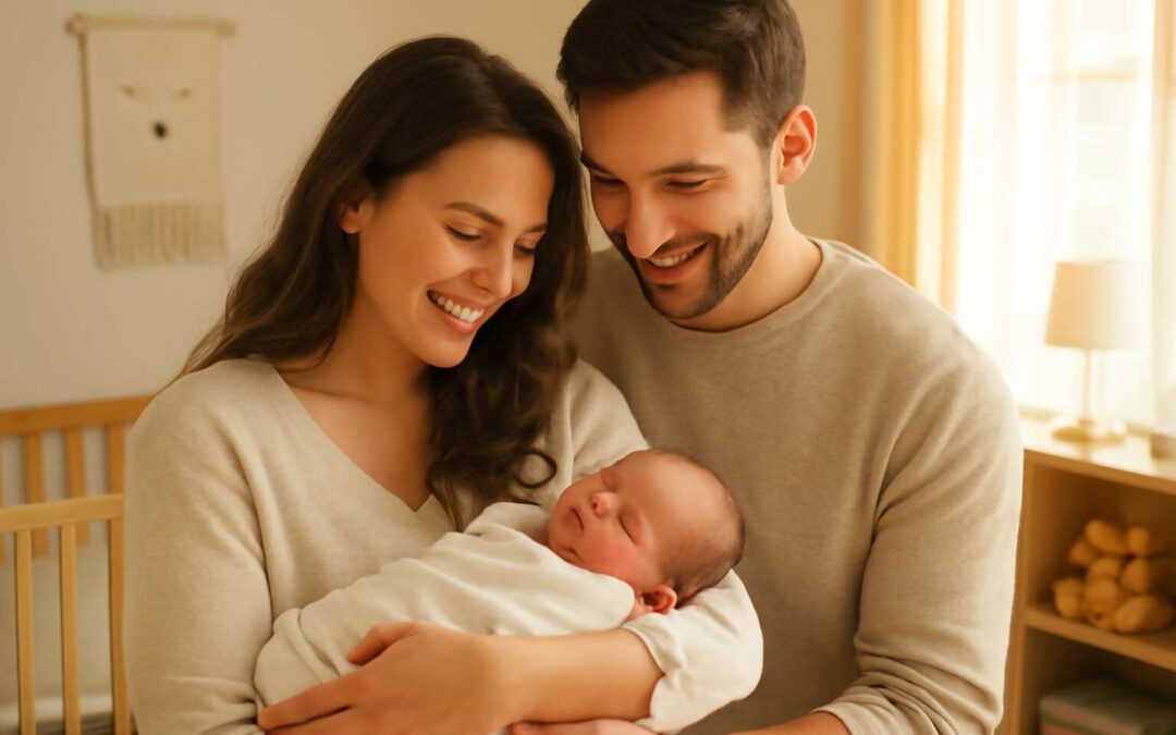 Nurturing Starts Early: baby health depends on father or mother and everyday care.